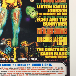 Ron Donovan Gig Posters MHP 77 The Black Crowes - 1999 Poster Maritime Hall San Fran 1st