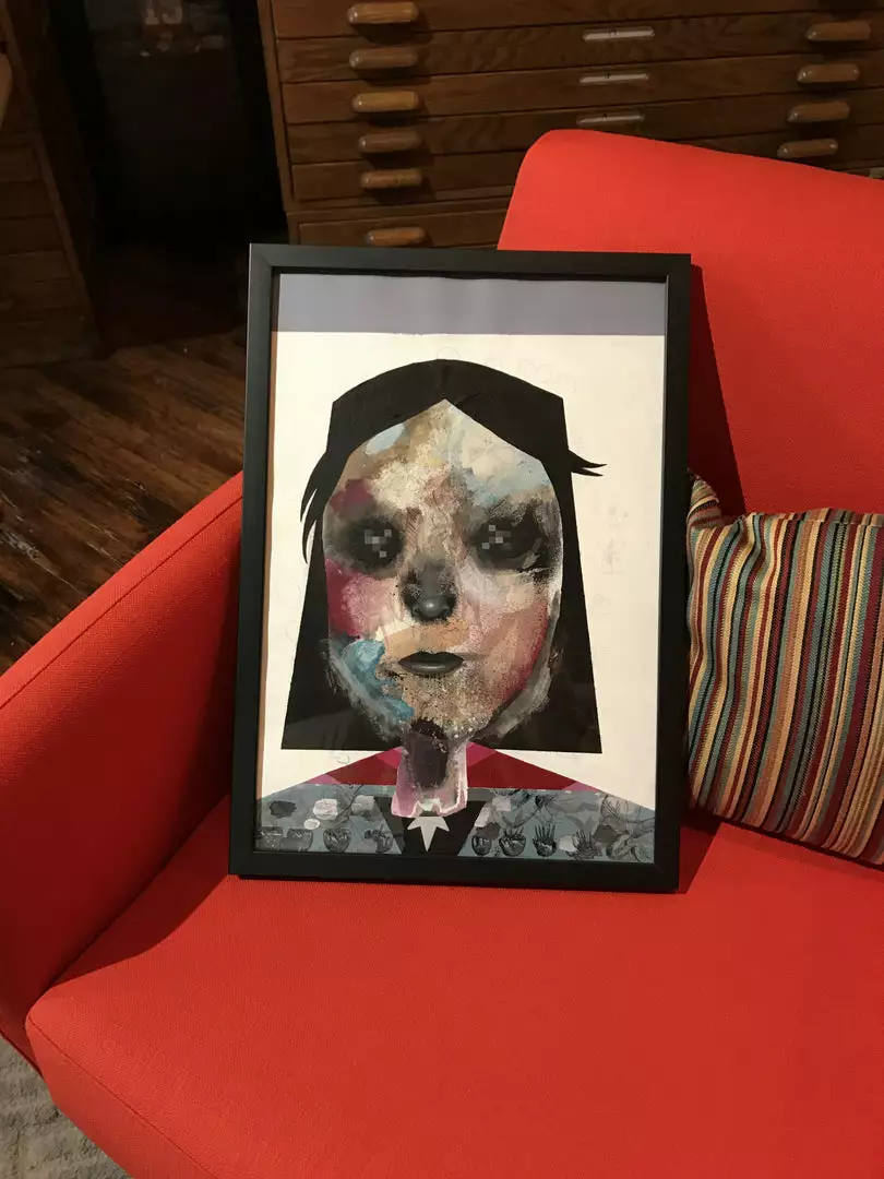 Untitled 15 - 2016 Collin Van Der Sluijs Original Painting FRAMED Signed 4 Untitled 15 - 2016 Collin Van Der Sluijs Original Painting FRAMED Signed