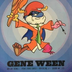 Gene Ween - 2011 Todd Slater Poster New Orleans, LA Tipitina's