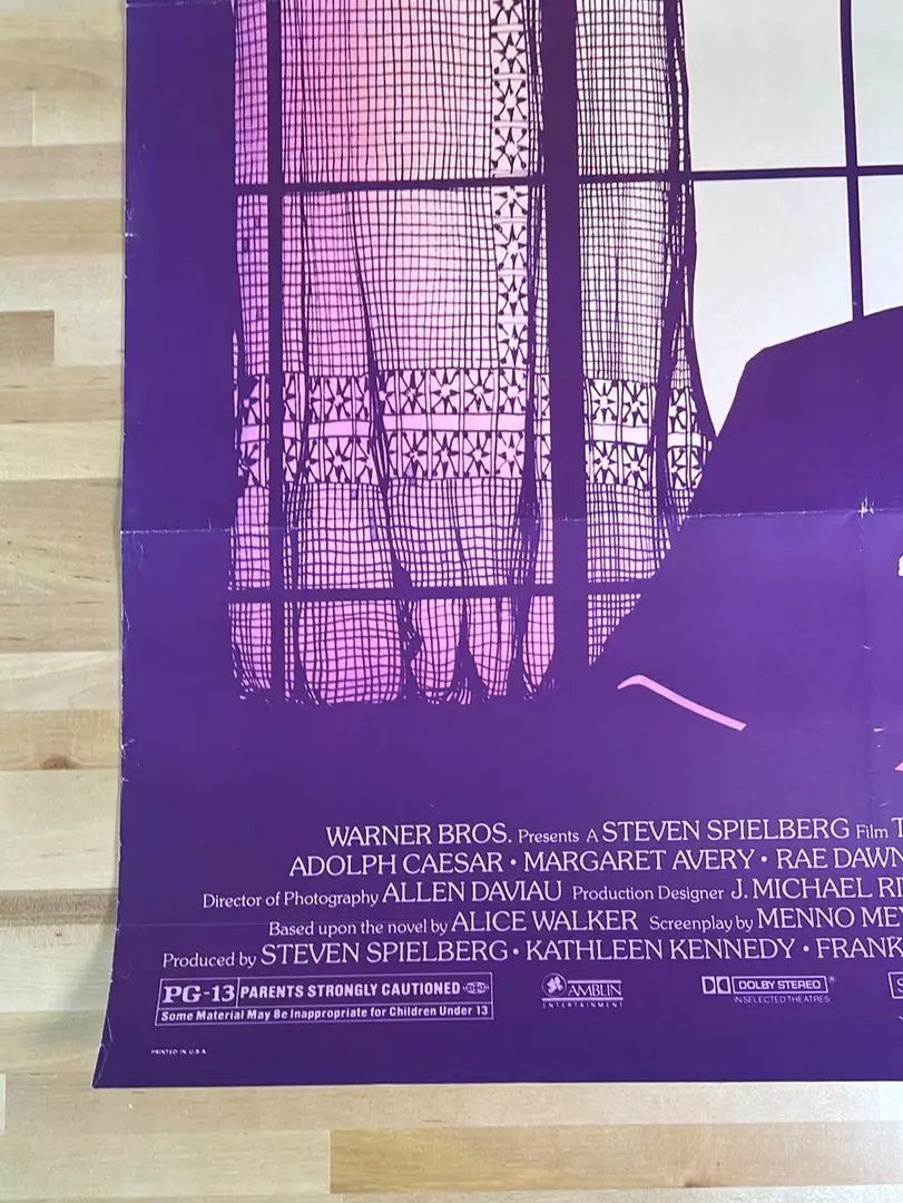 Sold Out Posters Movie/TV Posters The Color Purple - 1985 One Sheet Movie Poster Original Vintage 27x40 8 Sold Out Posters Movie/TV Posters The Color Purple - 1985 One Sheet Movie Poster Original Vintage 27x40