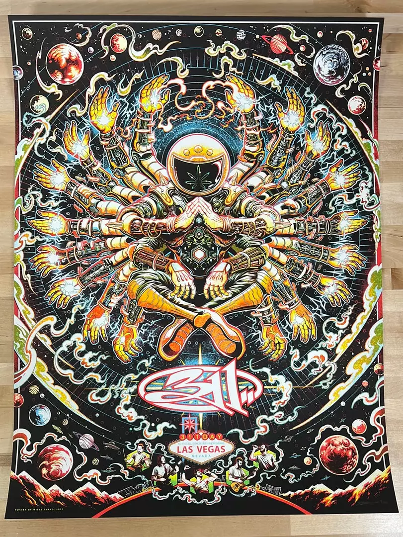 311 - 2022 Miles Tsang Poster Las Vegas, NV S/N Gig Posters 4 311 - 2022 Miles Tsang Poster Las Vegas, NV S/N Gig Posters