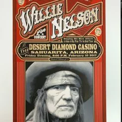 Willie Nelson - 2017 Mattole River Studios Poster Sahuarita, AZ Gig Posters