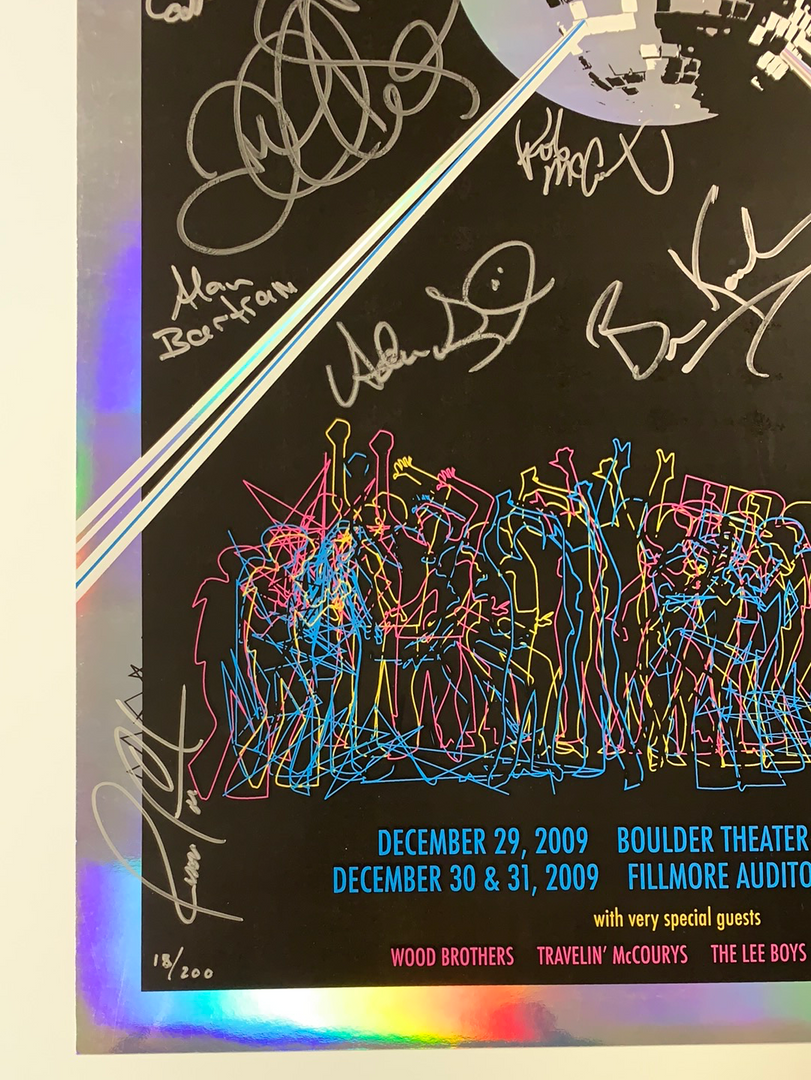 Colorado Yonder Mountain String Band - 2009 Art-i-fact Poster, CO FOIL Fillmore 8 Colorado Yonder Mountain String Band - 2009 Art-i-fact Poster, CO FOIL Fillmore