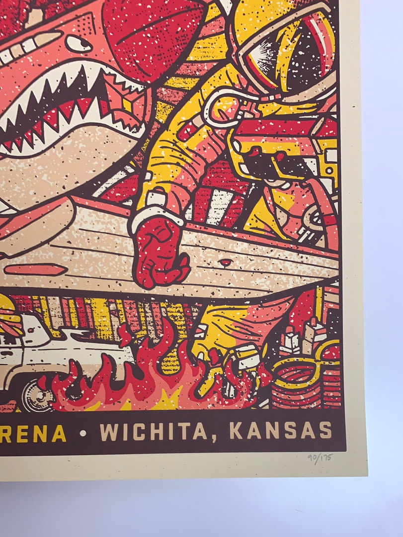 Gregg Gordon Gig Posters Foo Fighters - 2020 Gigart Poster Wichita, KS Intrust Bank Arena 1st 7 Gregg Gordon Gig Posters Foo Fighters - 2020 Gigart Poster Wichita, KS Intrust Bank Arena 1st