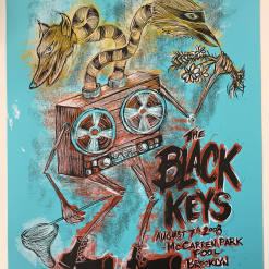 The Black Keys - 2008 Dan Grzeca Poster Brooklyn, NY McCarren Park 471/475 Gig Posters