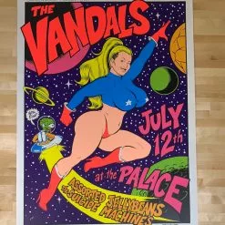 The Vandals - 1996 Chris Coop Poster Hollywood, CA The Palace Gig Posters