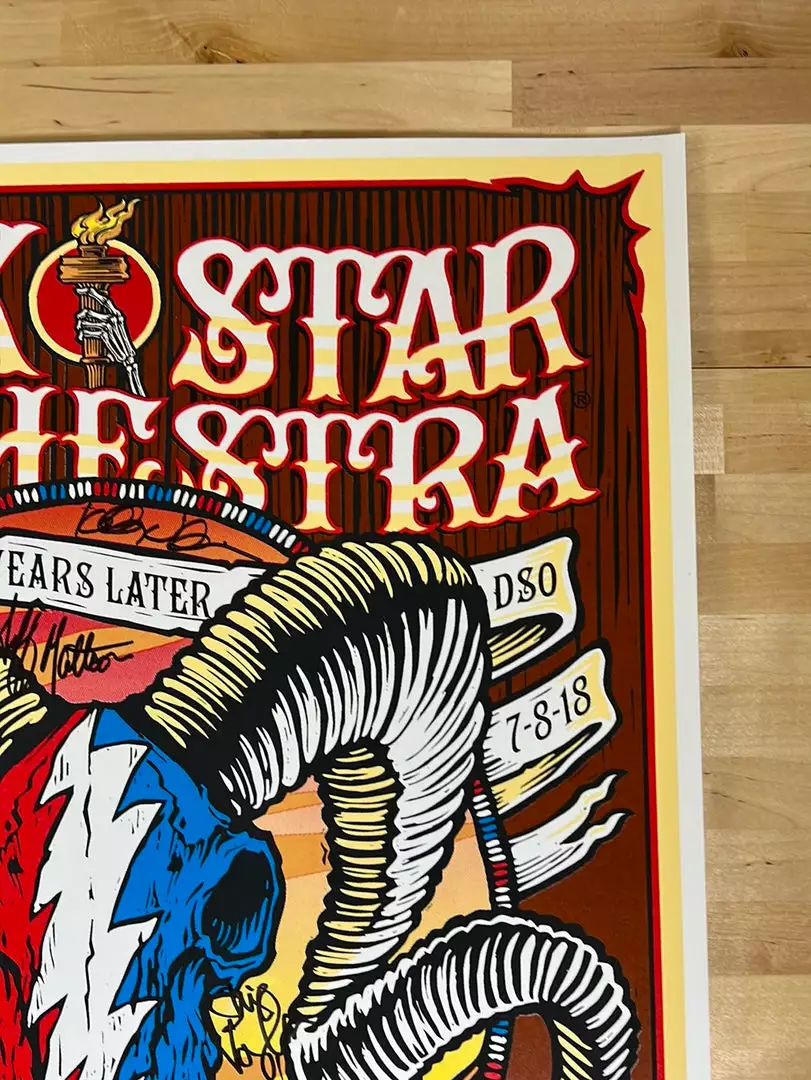 Sold Out Posters Colorado Dark Star Orchestra - 2018 Poster Autographed Red Rocks Morrison, CO 6 Sold Out Posters Colorado Dark Star Orchestra - 2018 Poster Autographed Red Rocks Morrison, CO