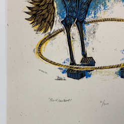 Tiny Cowboy - 2009 Dan Grzeca Poster Art Print BLUE 21/200 Art Prints