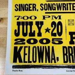 Willie Nelson - 2005 Franks Brothers Poster Kelowna, BC Gig Posters 12 Willie Nelson - 2005 Franks Brothers Poster Kelowna, BC Gig Posters