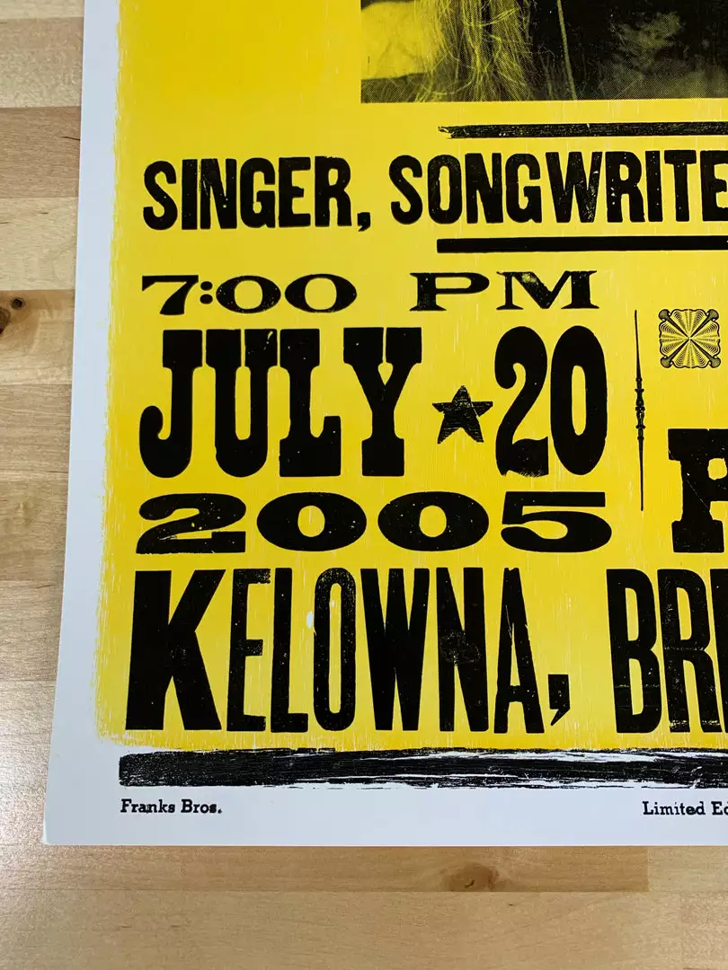 Willie Nelson - 2005 Franks Brothers Poster Kelowna, BC Gig Posters 7 Willie Nelson - 2005 Franks Brothers Poster Kelowna, BC Gig Posters