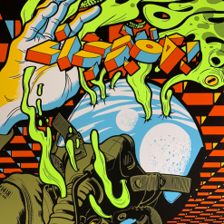 Ames Brothers Pearl Jam - 2018 Ames Design Poster S/N Lisbon, PRT Passeio Maritimo De Alges Gig Posters