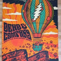 Colorado Dead & Company - 2021 Status Serigraph Poster Red Rocks Morrison, CO