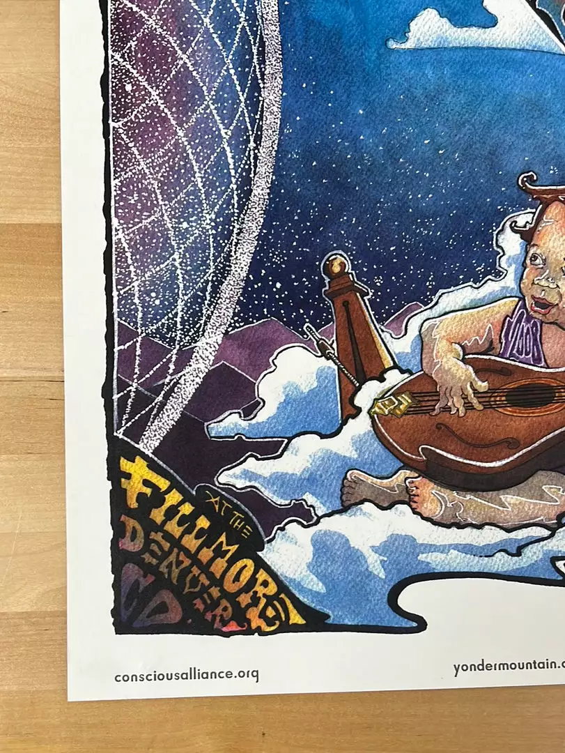 Colorado Yonder Mountain String Band - 2007 Robert Marx Poster The Fillmore Denver, CO 12/31 8 Colorado Yonder Mountain String Band - 2007 Robert Marx Poster The Fillmore Denver, CO 12/31