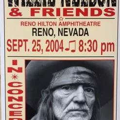 Gig Posters Willie Nelson - 2004 Franks Brothers 9/25 Poster Reno, NV