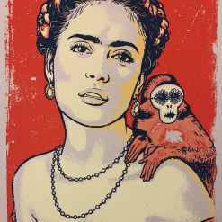 Lars Krause Salma - 2015 Lars P Krause Poster Print Hollywood Icon Pin-Up's RED Art Prints