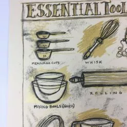 Essential Tools In Baking - 2012 Dan Grzeca Poster Art Print Art Prints