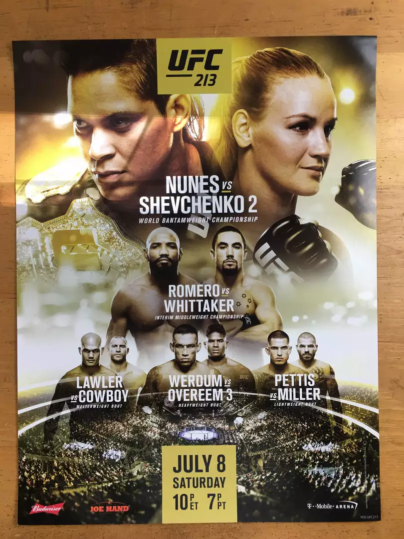 Sold Out Posters UFC 213 Poster - Nunes Vs Shevchenko 2 5 Sold Out Posters UFC 213 Poster - Nunes Vs Shevchenko 2