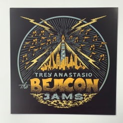 Sold Out Posters Trey Anastasio - 2020 Your Cinema Poster New York, NY The Beacon Jams Gold And Blue Gig Posters