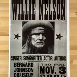 Willie Nelson - 2005 Hatch Show Print 11/3 Poster Huntsville, TX