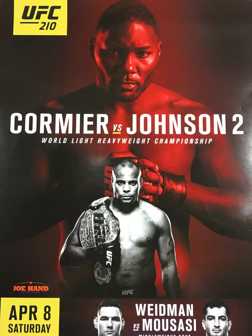 Sold Out Posters UFC 210 Cormier Vs Johnson 2 Poster 3 Sold Out Posters UFC 210 Cormier Vs Johnson 2 Poster