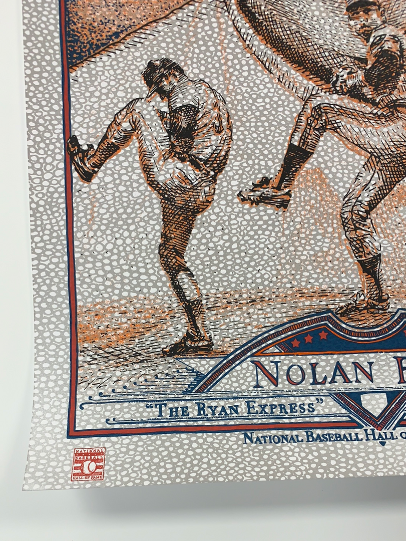 Nolan Ryan - 2015 David Welker Poster FugScreens Studios Variant 9 Nolan Ryan - 2015 David Welker Poster FugScreens Studios Variant