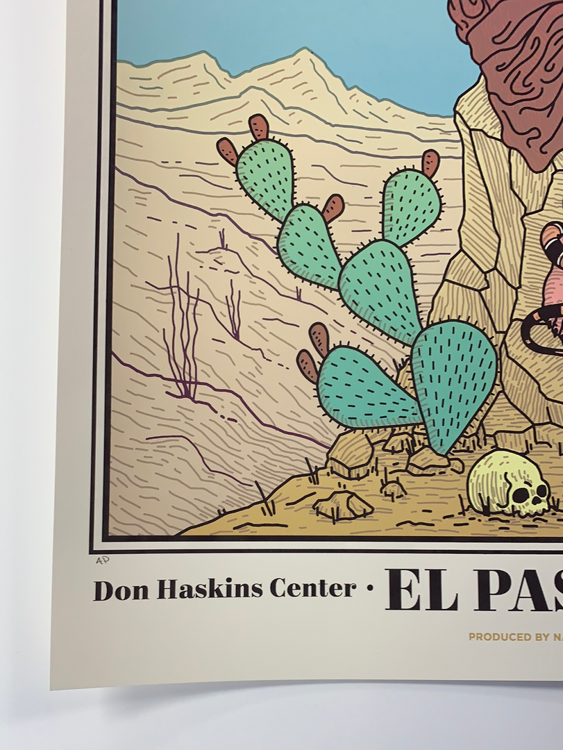 Metallica - 2019 Tyler Skaggs Poster El Paso, TX Don Haskins Center Gig Posters 8 Metallica - 2019 Tyler Skaggs Poster El Paso, TX Don Haskins Center Gig Posters