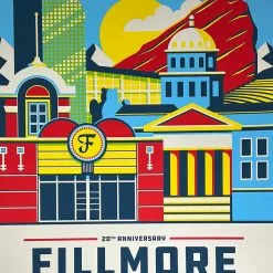The Fillmore - 2021 Mike Tallman Poster Denver, CO 20th Anniversary Colorado