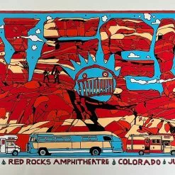 Ween - 2017 Tyler Stout Poster Red Rocks Morrison, CO Colorado