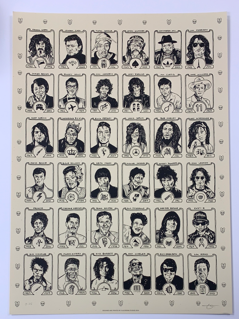 Dead Rock Stars - Fugscreens Studios Poster Art Print 4 Dead Rock Stars - Fugscreens Studios Poster Art Print