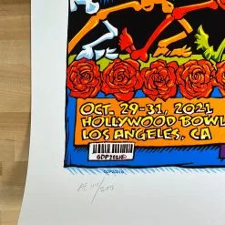 Gig Posters Dead & Company - 2021 AJ Masthay Poster Hollywood, CA S/N