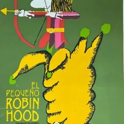 Eduardo Munoz Bachs El Pequeno Robin Hood - 1975 Cuban Movie Poster Original Vintage