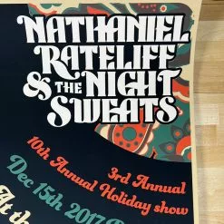 Sold Out Posters Nathaniel Rateliff & The Night Sweats - 2017 Poster Denver, CO 12/15 Colorado