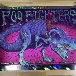 Foil Posters Foo Fighters - 2020 Jim Mazza Poster Los Angeles, CA FOIL