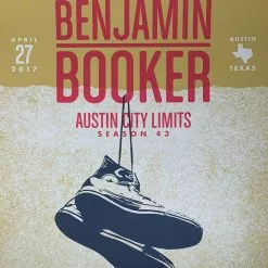 Benjamin Booker - 2017 Powerslide Design Poster Austin City Limits, TX