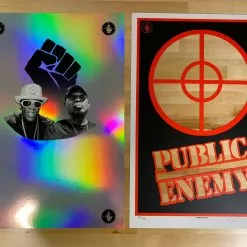 Public Enemy - 2020 Emek Poster Foil NO Date The Terrordome Foil Posters 15 Public Enemy - 2020 Emek Poster Foil NO Date The Terrordome Foil Posters