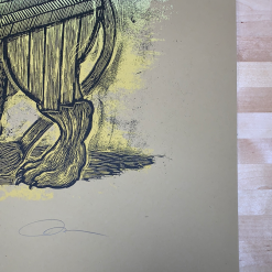 Serengeti Ghost - 2009 Dan Grzeca Poster Art Print Light Brown