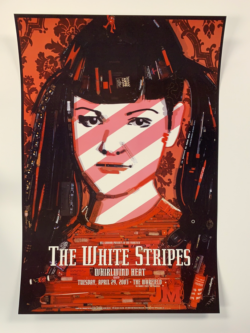Gig Posters The White Stripes, Meg - 2003 4/29 Poster Jason Mecier Warfield Theatre San Fran 1st 4 Gig Posters The White Stripes, Meg - 2003 4/29 Poster Jason Mecier Warfield Theatre San Fran 1st