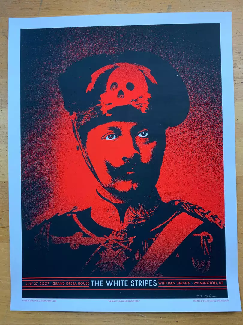 The White Stripes - 2007 Rob Jones Poster Wilmington, DE Grand Opera House Jack White 4 The White Stripes - 2007 Rob Jones Poster Wilmington, DE Grand Opera House Jack White