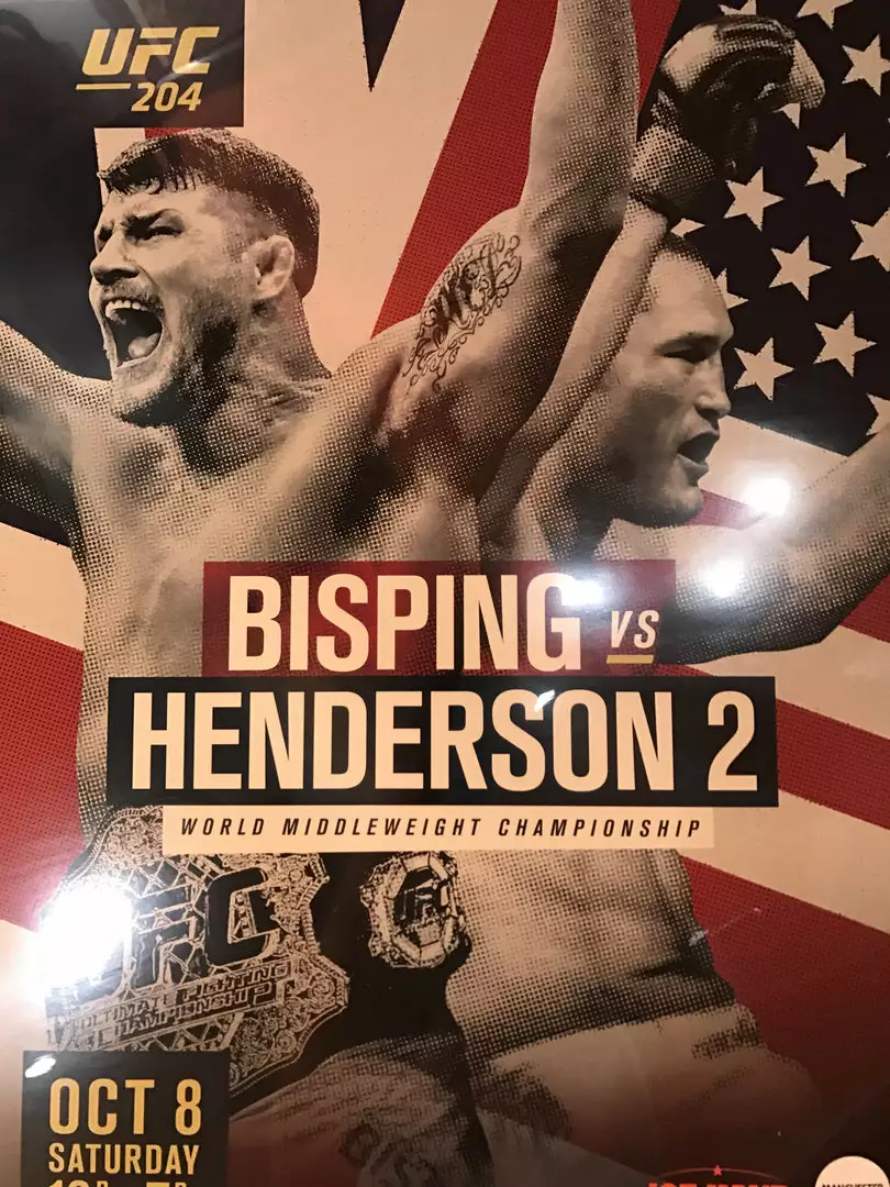 Sold Out Posters UFC 204 Poster Bisping Vs. Henderson 2, Manchester Arena PPV 3 Sold Out Posters UFC 204 Poster Bisping Vs. Henderson 2, Manchester Arena PPV