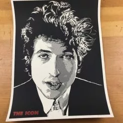 Gig Posters The Icon (Bob Dylan) - 2011 Joshua Budich Poster Art Print