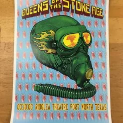Queens Of The Stone Age - 2003 EMEK Poster Fort Worth, TX Ridglea Theatre