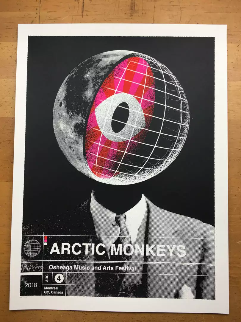 Arctic Monkeys - 2018 Delicious Design League Poster Montreal QC, Canada Osheaga 5 Arctic Monkeys - 2018 Delicious Design League Poster Montreal QC, Canada Osheaga