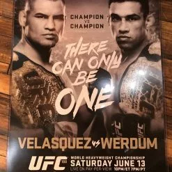 Sold Out Posters UFC 188 Poster Velazquez Vs. Werdum Mexico PPV