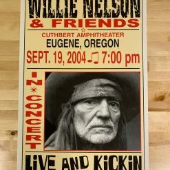 Willie Nelson - 2004 Franks Brothers 9/19 Poster Eugene, Oregon