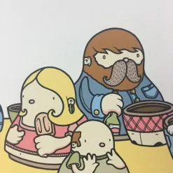 Hollow Friends - 2008 Mike Budai Poster Art Print