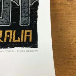 Pearl Jam - 2014 Rhys Cooper Poster Melbourne, AUS Flemington Racecourse 14 Pearl Jam - 2014 Rhys Cooper Poster Melbourne, AUS Flemington Racecourse