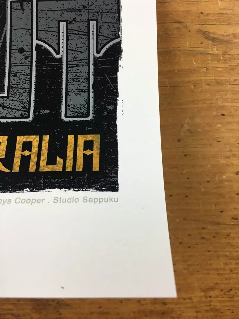 Pearl Jam - 2014 Rhys Cooper Poster Melbourne, AUS Flemington Racecourse 8 Pearl Jam - 2014 Rhys Cooper Poster Melbourne, AUS Flemington Racecourse