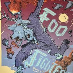 Foo Fighters - 2018 Dave Kloc Poster Edmonton, CAN Rogers Place Gig Posters