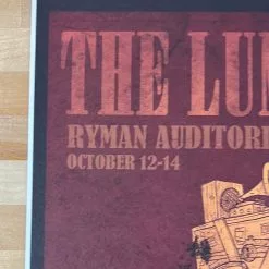 Sold Out Posters Lumineers - 2013 Poster Nashville, TN Ryman Auditorium
