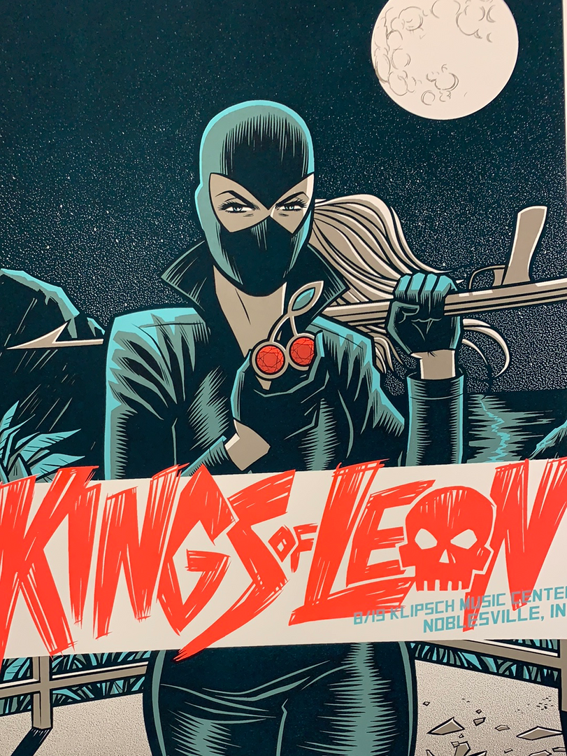 Gig Posters Kings Of Leon - 2017 Robert Wilson Poster Noblesville, IN Klipsch Music 3 Gig Posters Kings Of Leon - 2017 Robert Wilson Poster Noblesville, IN Klipsch Music